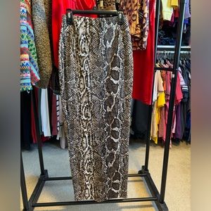 Akira Snake Print Pencil Skirt